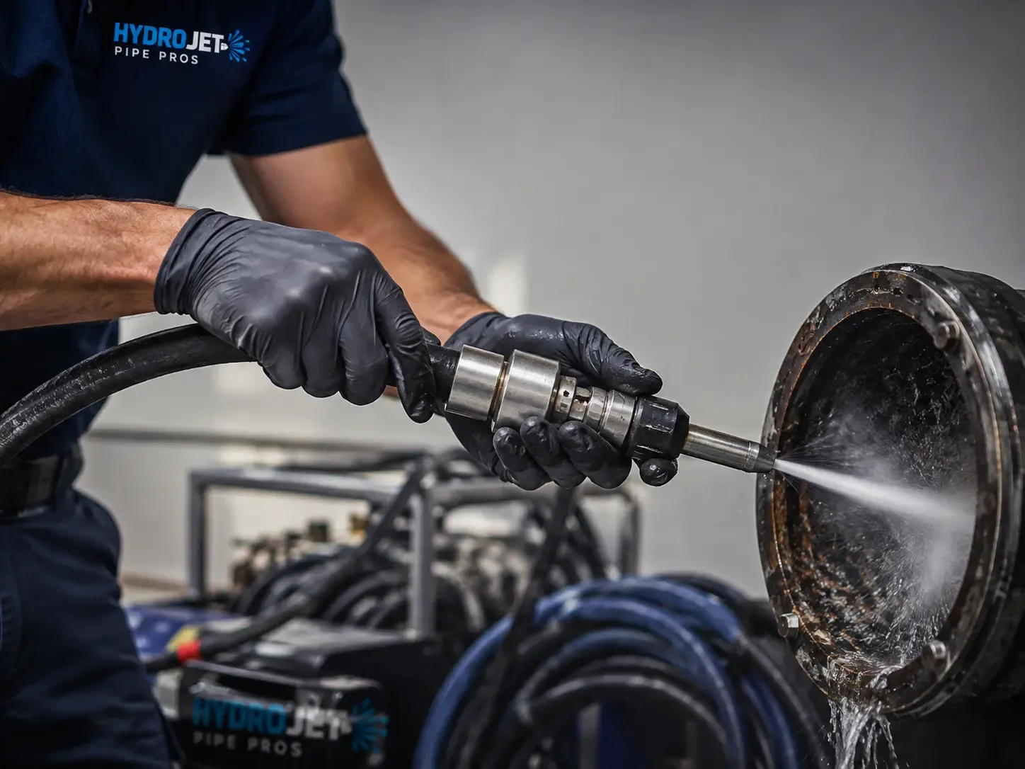 Hydro Jet Pipe Descaling in Felt, ID